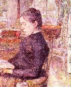 toulouse-lautrec, The Reading Room at the Chateau de Malrome